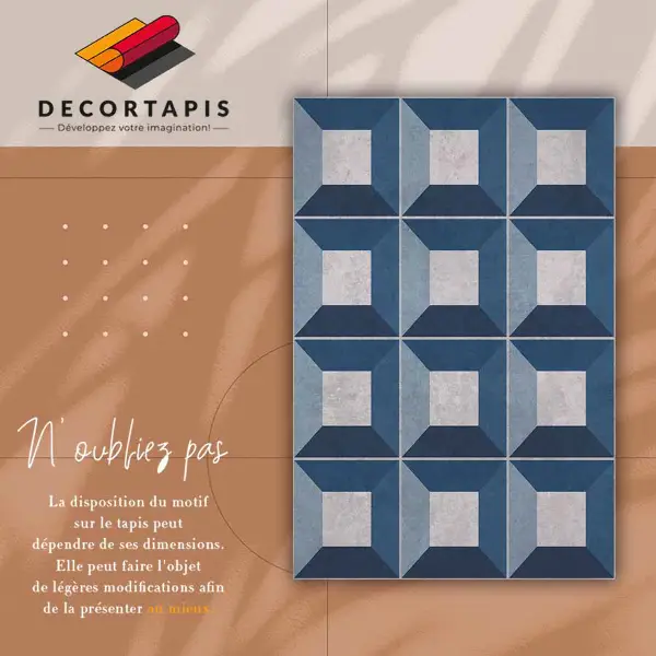 Tappeto in vinile Blocchi cubistici