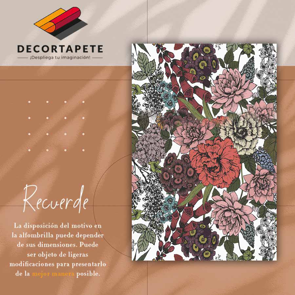 Tappeto in vinile Vari fiori