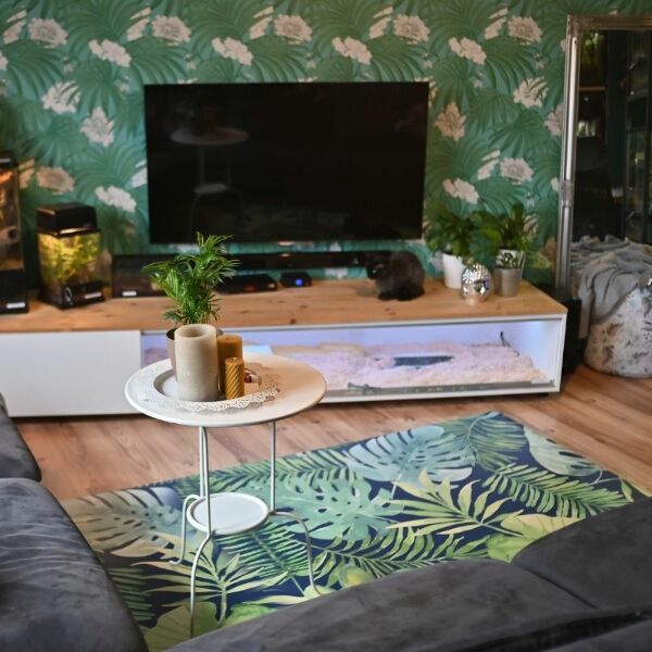 Tappeto in vinile Foglie tropicali