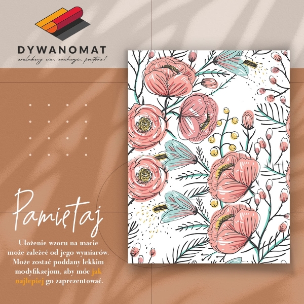Tappeto in vinile Fiori delicati