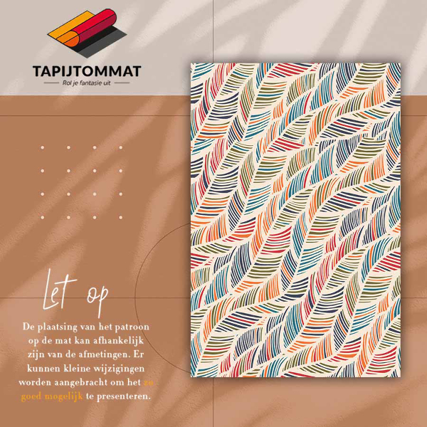 Tappeto pvc Foglie di contorno