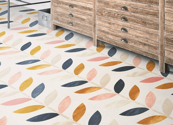 Tappeto vinile Foglie piccole