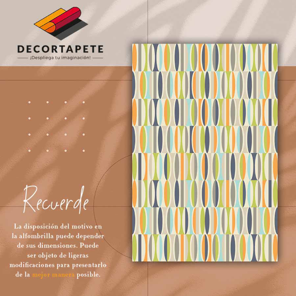 Passatoia vinile Ovali geometrici