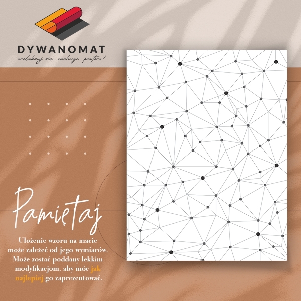Passatoia in vinile Mesh geometrico