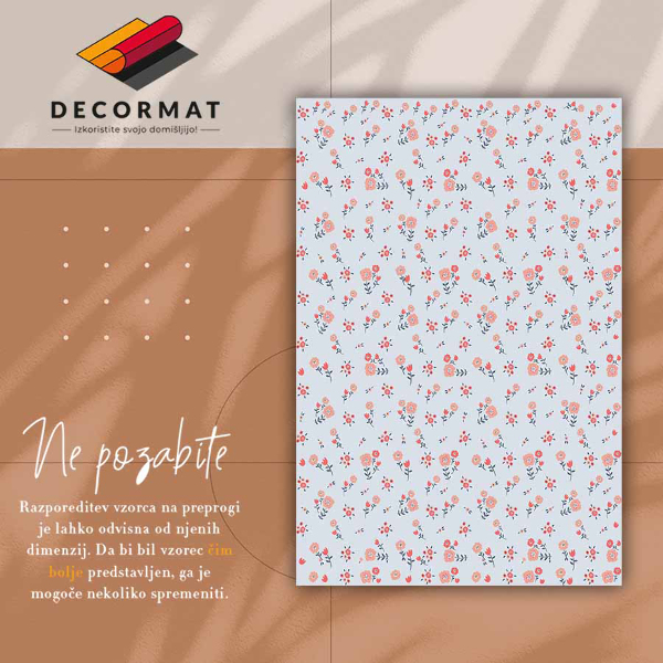 Tappeto pvc Fiori rurali