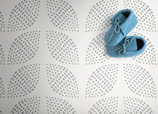 Tappeto in vinile Dot Flowers