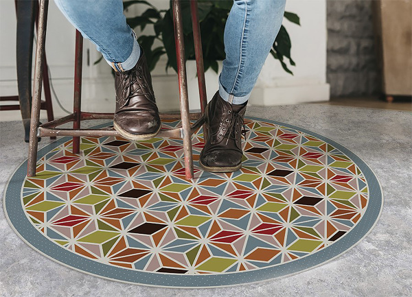 Tappeto rotondo vinile Kaleidoscopio Astratto