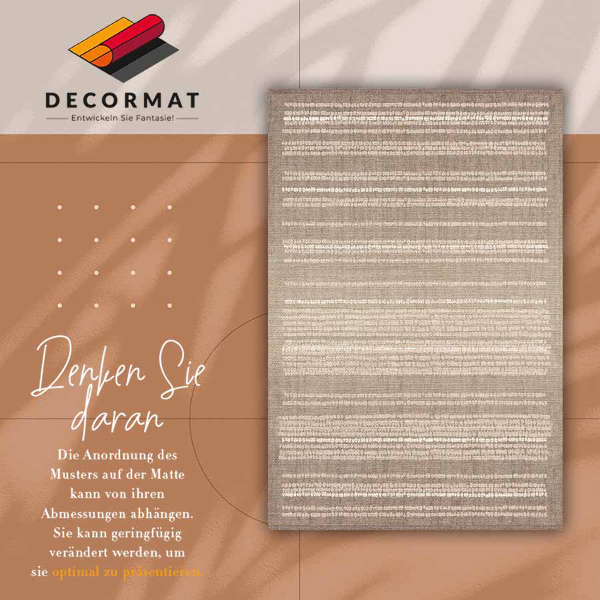 Passatoia vinile Tessuto beige