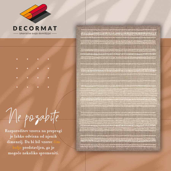 Passatoia vinile Tessuto beige