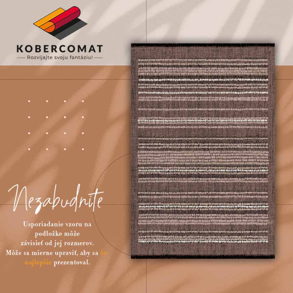 Tappeto vinile Modello tessuto marrone