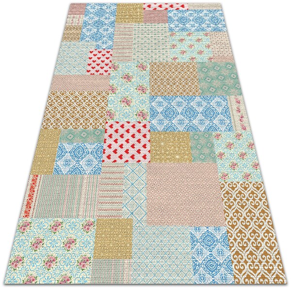 Tappeto vinile Patchwork pezzi diversi