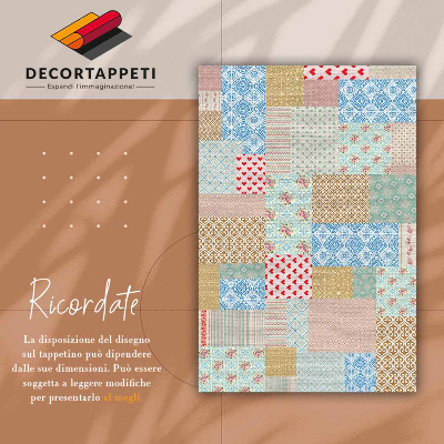 Tappeto vinile Patchwork pezzi diversi