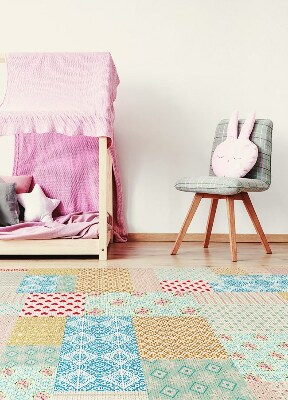 Tappeto vinile Patchwork pezzi diversi