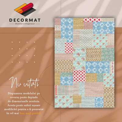 Tappeto vinile Patchwork pezzi diversi