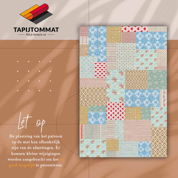 Tappeto vinile Patchwork pezzi diversi