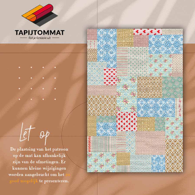 Tappeto vinile Patchwork pezzi diversi