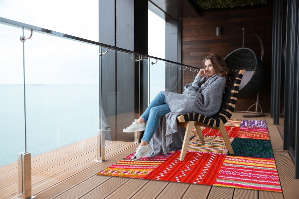 Tappeto balcone Patchwork Turco