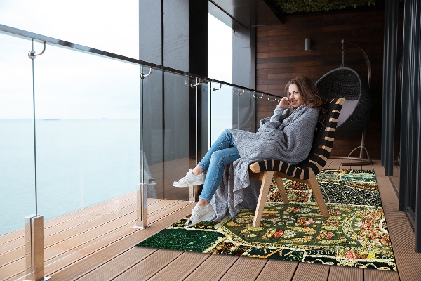 Tappeto esterno Patchwork In Stile Turco