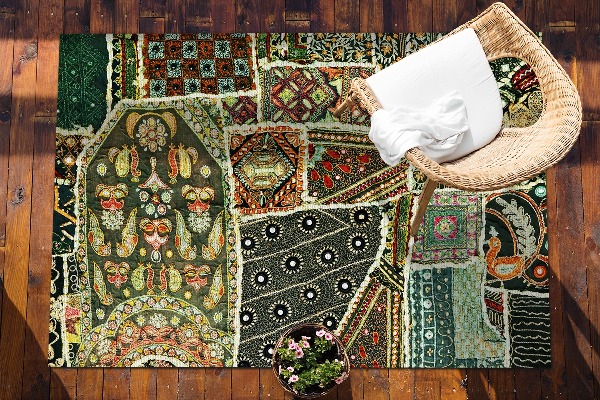 Tappeto esterno Patchwork In Stile Turco