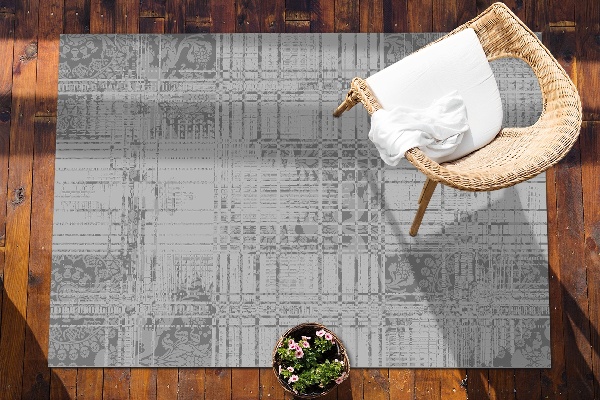 Tappeto per terrazzo Mosaico Grigio