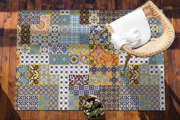 Tappeto esterno Mosaico Astratto