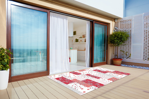 Tappeto balcone Mosaico Floreale