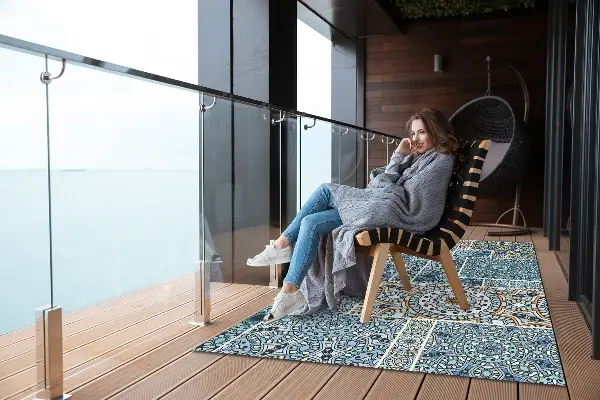 Tappeto balcone Patchwork Mandala