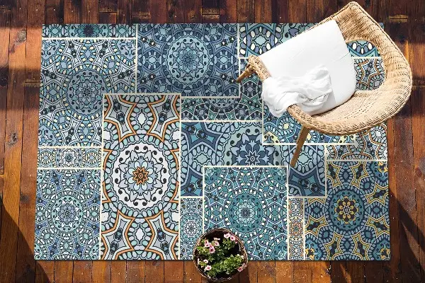 Tappeto balcone Patchwork Mandala