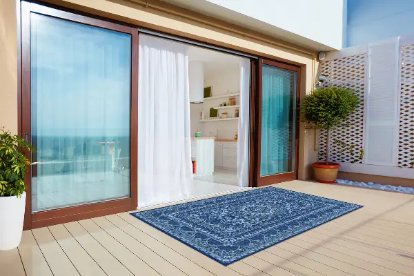Tappeto esterno Stile Antico Blu