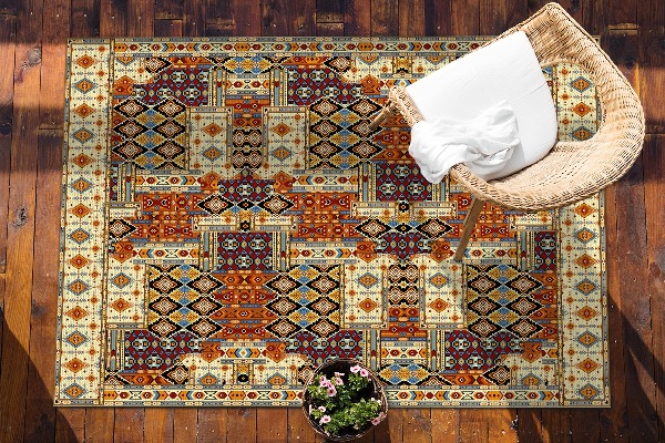 Tappeto da esterno Patchwork Geometrico
