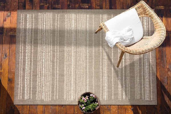 Tappeto da esterno Tessuto Beige