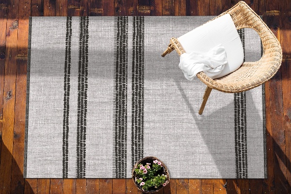 Tappeto per terrazzo Linee Grigie