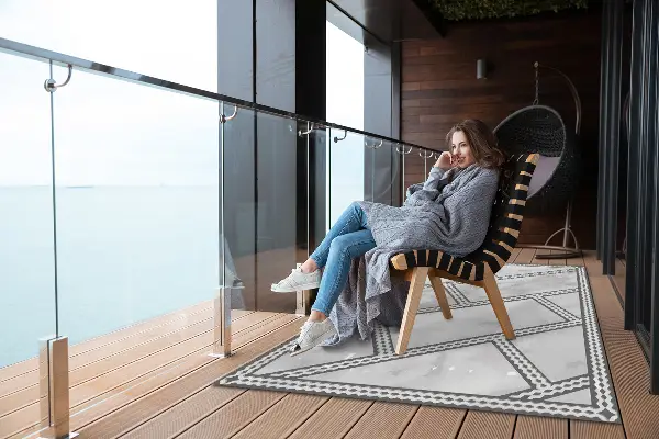 Tappeto da esterno Piastrelle Di Marmo Decorative
