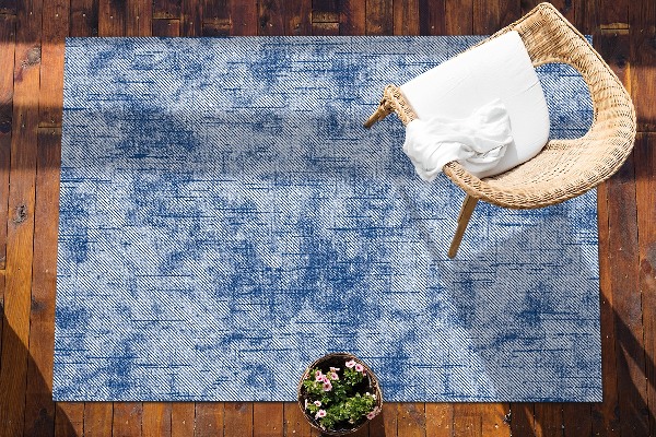Tappeto per esterno Macchie Blu