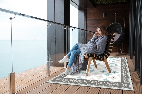 Tappeto da esterno Ruote Scandinave