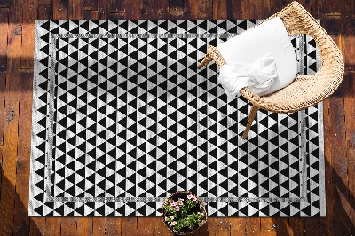 Tappeto da esterno Triangoli In Bianco E Nero