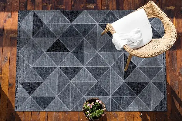 Tappeto da giardino Quadrati E Triangoli