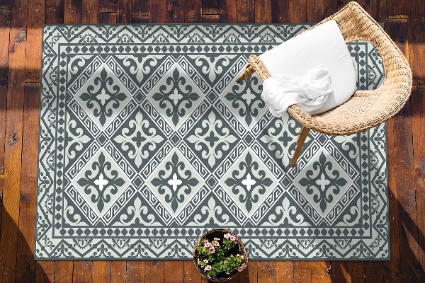 Tappeto da esterno Modello Di Fiori Geometrici