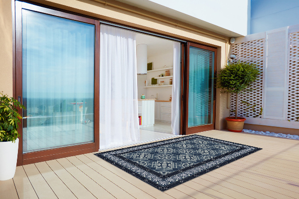 Tappeto da giardino Navy Blue Talavera