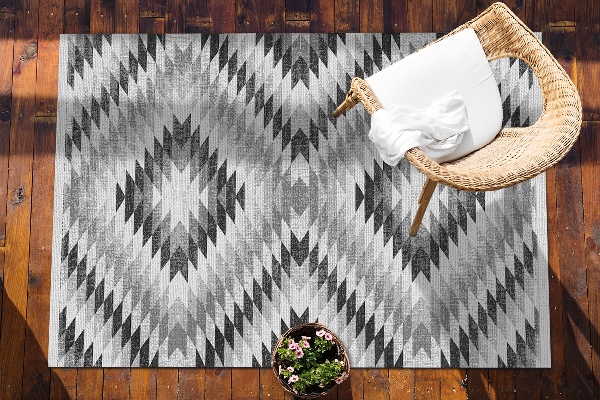 Tappeto esterno Pattern Geometrico Grigio