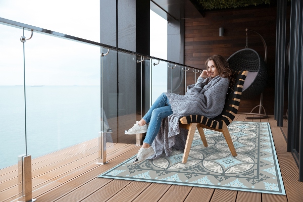 Tappeto balcone Ruote Geometriche