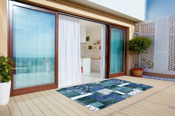 Tappeto esterno Patchwork Tropicale