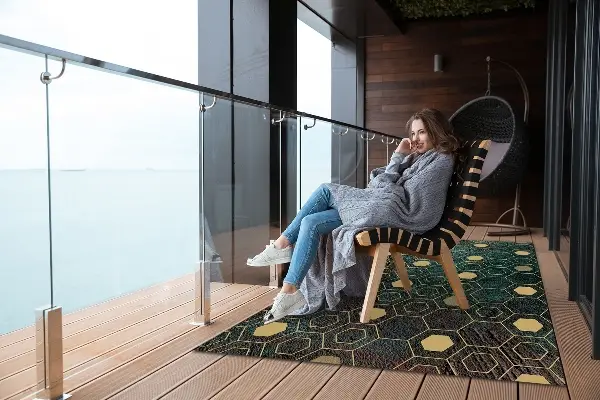 Tappeto balcone Pattern Esagonale