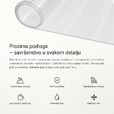 Vetro morbido trasparente