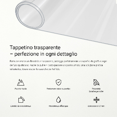 Vetro morbido trasparente