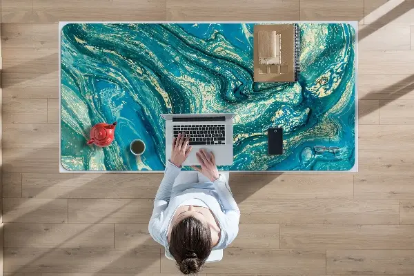Sottomano da scrivania Astrazione Blu