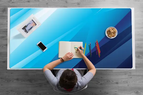 Sottomano da scrivania Transizione Blu