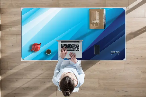 Sottomano da scrivania Transizione Blu