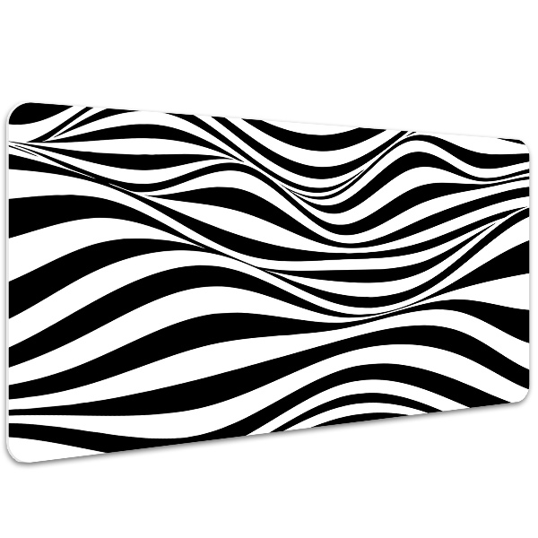 Sottomano da scrivania Onde In Bianco E Nero