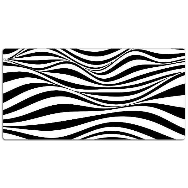 Sottomano da scrivania Onde In Bianco E Nero